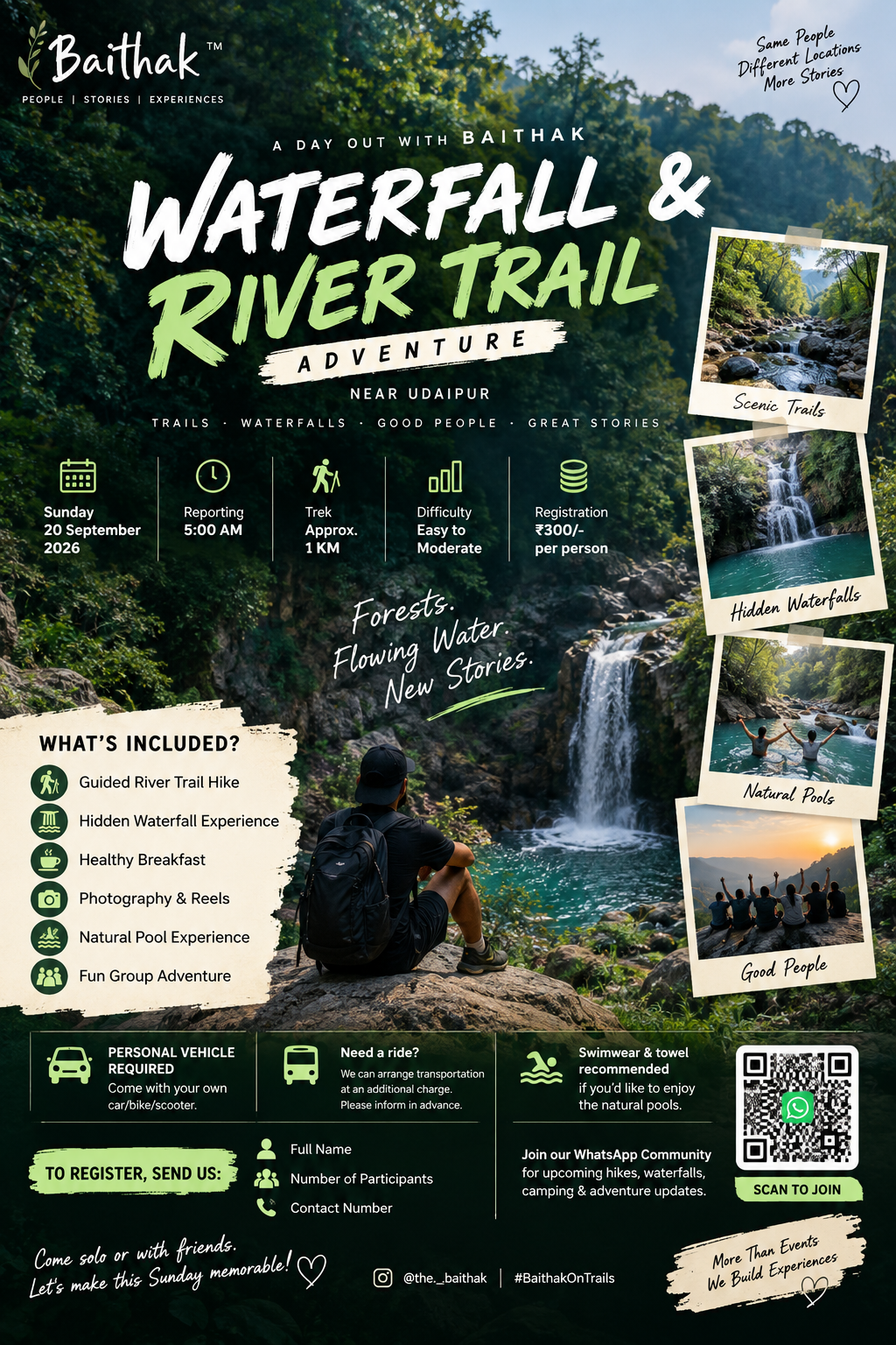 Waterfall & River Trail Adventure